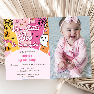 Boo zum ersten Geburtstag macht unser kleiner Boo Einladung