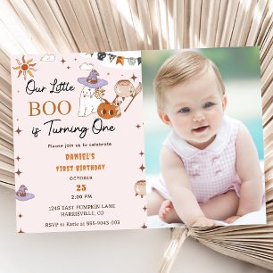 Boo zum ersten Geburtstag macht unser kleiner Boo  Einladung