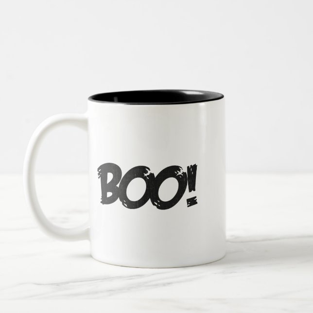 Boo! Zweifarbige Tasse (Links)