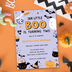 Boo zweiten Geburtstag unser kleiner Boo dreht zwe Einladung
