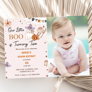 Boo zweiten Geburtstag unser kleiner Boo dreht zwe Einladung