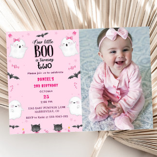 Boo zweiten Geburtstag unser kleiner Boo dreht zwe Einladung