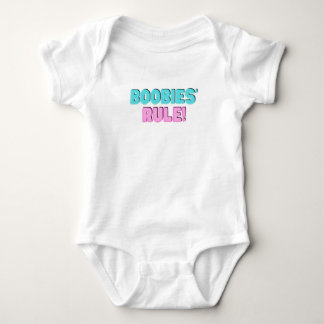 Boobies-Regel Baby Strampler
