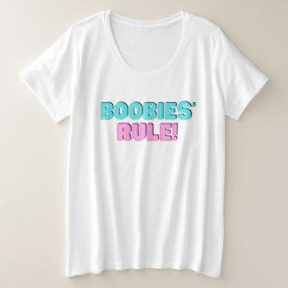 Boobies-Regel Große Größe T-Shirt