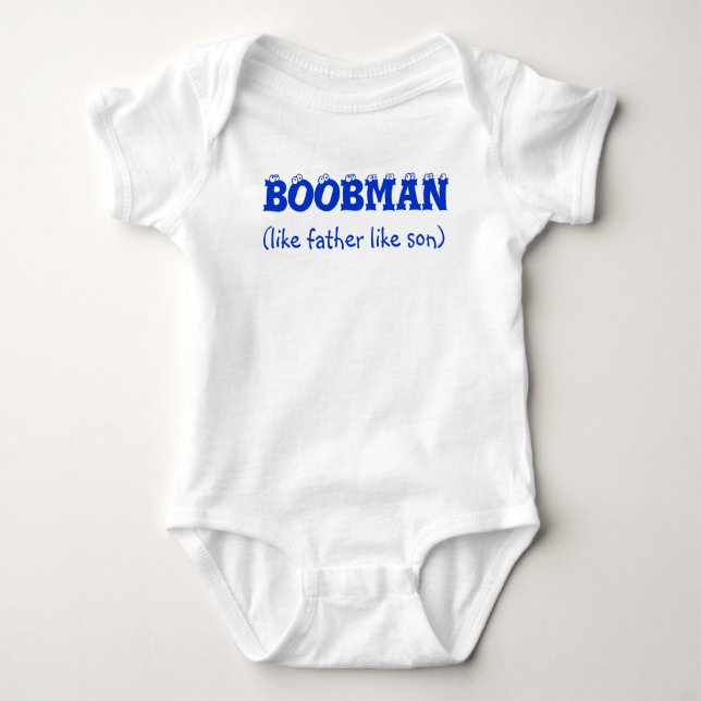 Boobman Baby Strampler (Vorderseite)