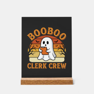 Booboo Clerk Crew Halloween-Geisterdesign_1 Acrylschild