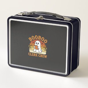 Booboo Clerk Crew Halloween-Geisterdesign_1 Metall Brotdose