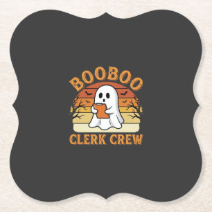 Booboo Clerk Crew Halloween-Geisterdesign_1 Untersetzer