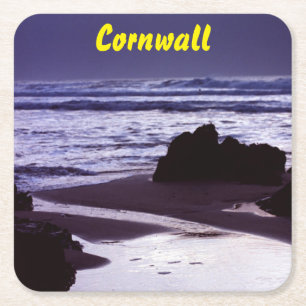 Boobys Bay, Cornwall Rechteckiger Pappuntersetzer