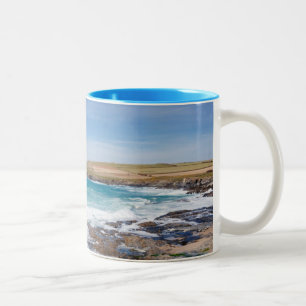 Boobys Bucht-Strand  England Zweifarbige Tasse