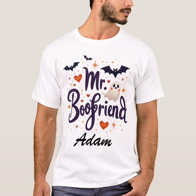 Boofriend Individuelle Name Halloween T - Shirt (Vorderseite)
