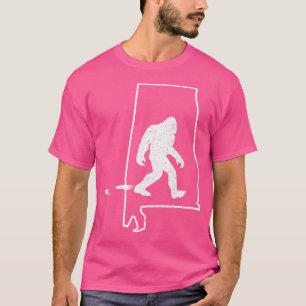 Booger Monster Alabama Pride Bigfoot Hunter T-Shirt