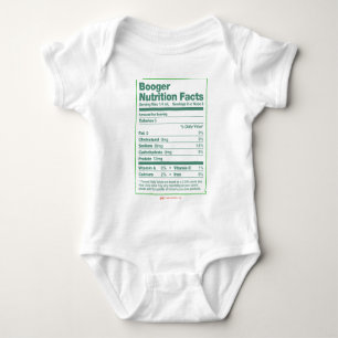 Booger-Nahrungs-Tatsachen Baby Strampler