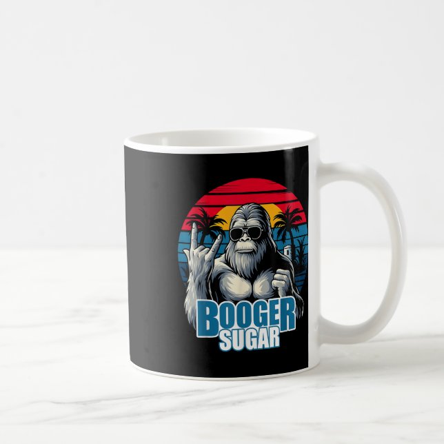 Booger Sugar Sasquatch Funny Gorilla Bigfoot Kaffeetasse (Rechts)