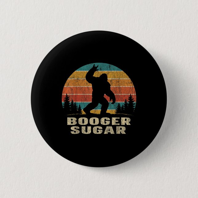 Booger Sugar Sasquatch Funny Meme  Button (Vorderseite)