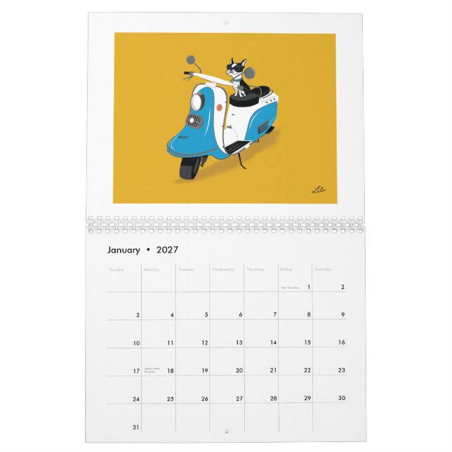 Boogie auf Kalender *reprinted* der Roller-2015 (Jan 2027)