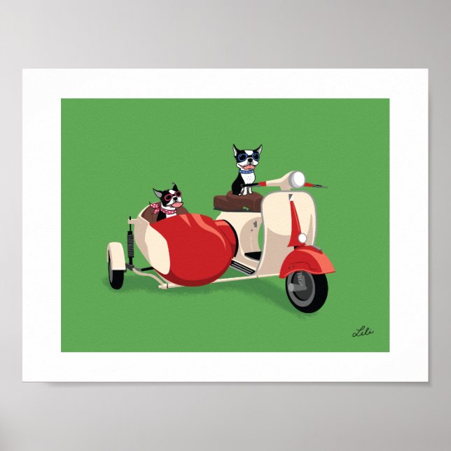 Boogie auf Vespa (mit Rosie) Poster (Vorne)