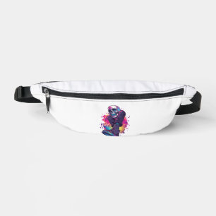 Boogie Bones � Lustiger 70er Disco-Totenkopf Bauchtasche
