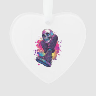 Boogie Bones � Lustiger 70er Disco-Totenkopf Ornament