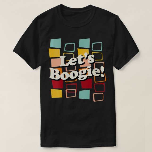 Boogie, Cooler 60er 70er Hippy Dancing Ph T-Shirt (Design vorne)