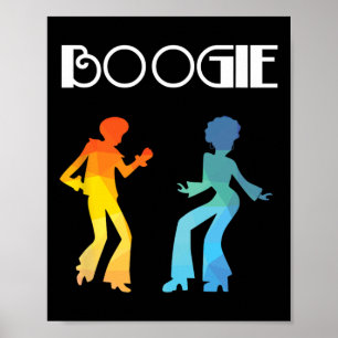 Boogie Dance Music Lover Funk Soul Grooves T-Shirt Poster