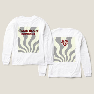 BOOGIE DOWN BROADWAY, Graues Retro Langarmshirt Tri-Blend Shirt