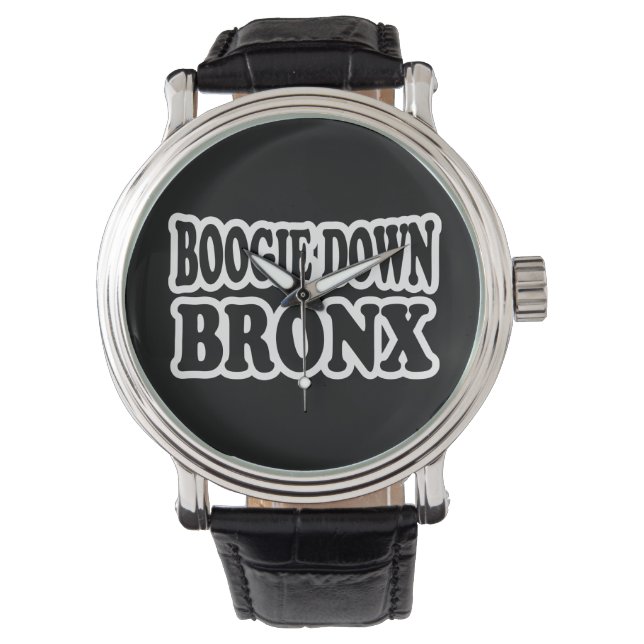 Boogie Down Bronx, NYC Armbanduhr (Vorderseite)