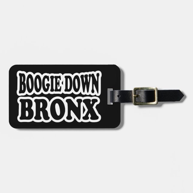 Boogie Down Bronx, NYC Gepäckanhänger (Vorderseite horizontal)