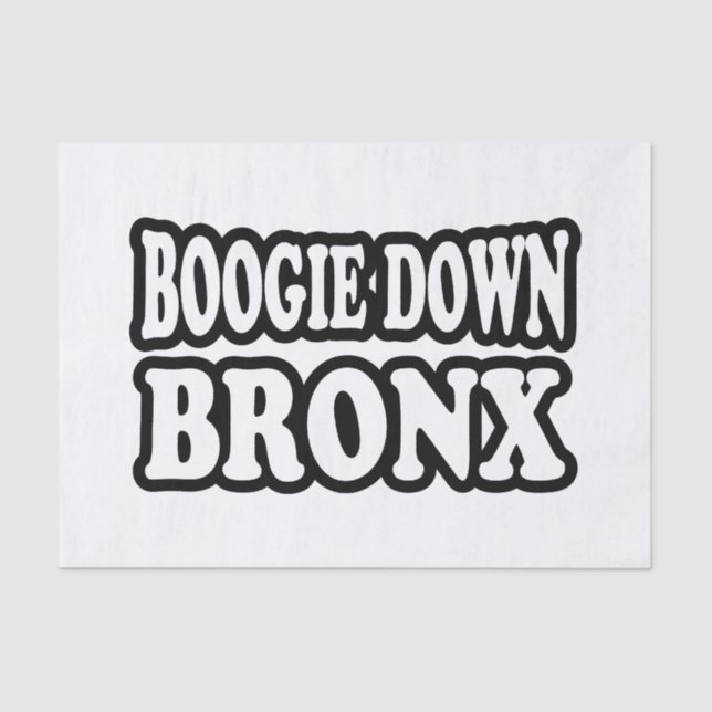 Boogie Down Bronx, NYC Seidenpapier (Vorderseite)
