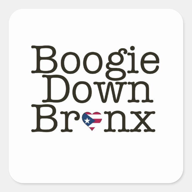 Boogie Down Bronx Sticker (Vorderseite)