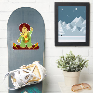 Boogie Monster Cartoon Kreatur Spaß Niedliches Des Aufkleber