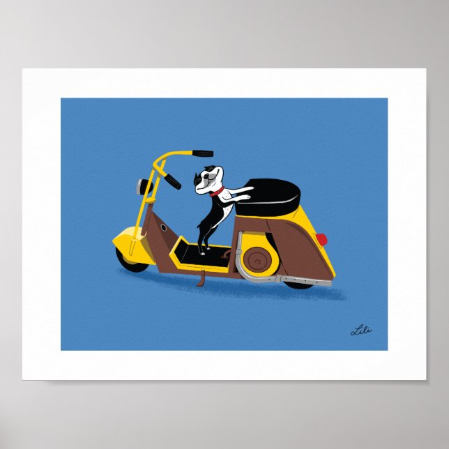 Boogie über Cushman Poster (Vorne)