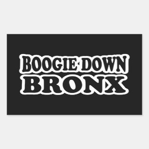 Boogie unten Bronx, NYC Rechteckiger Aufkleber