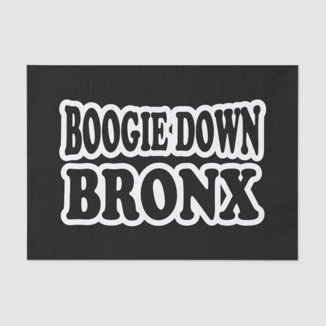 Boogie unten Bronx, NYC Seidenpapier (Vorderseite)