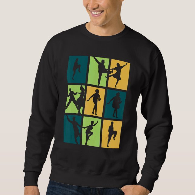 Boogie Woogie Dance Retro Sweatshirt (Vorderseite)