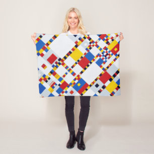 Boogie Woogie, Mondrian Fleecedecke