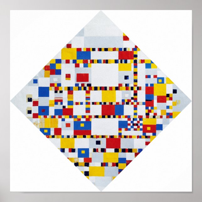 Boogie Woogie, Mondrian Poster (Vorne)