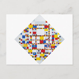 Boogie Woogie, Mondrian Postkarte