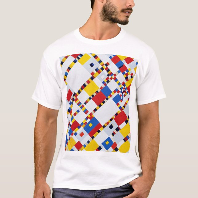 Boogie Woogie, Mondrian T-Shirt (Vorderseite)