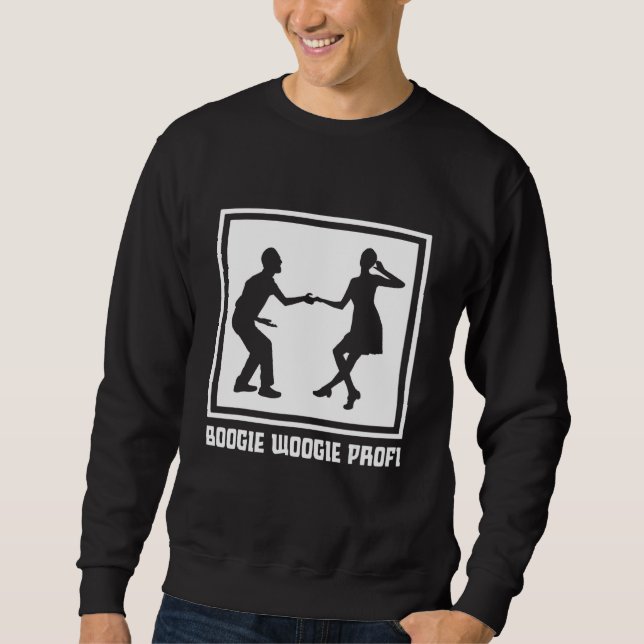 Boogie Woogie Swing Dancing 50er Lindy Hop Idee Sweatshirt (Vorderseite)