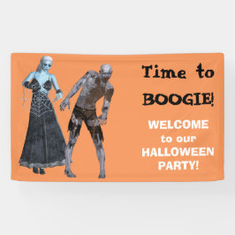 Boogie-Zombie-Hexe-Halloween-Party Banner