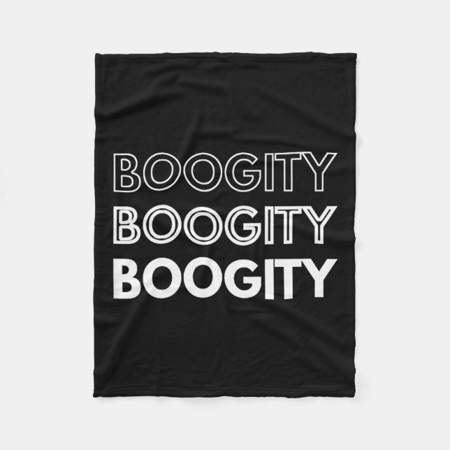 Boogity _ Funny Words On  Fleecedecke (Vorderseite)