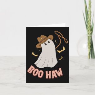 Boohaw Ghost Halloween Cowboy Costume Retr Karte