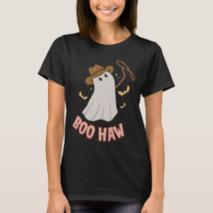 Boohaw Ghost Halloween Cowboy Costume Retr T-Shirt