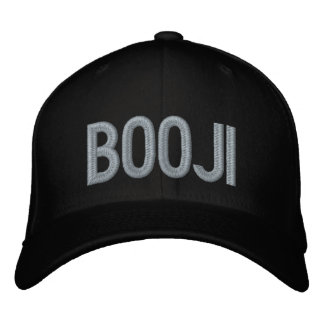 BOOJI Black Cap Bestickte Baseballkappe