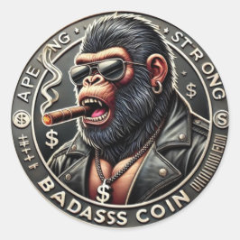 BOOJI-Münzaufkleber Runder Aufkleber