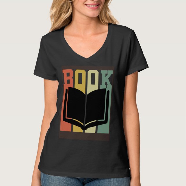 Book  Book and Books Reading pleasure Bookworm T-Shirt (Vorderseite)