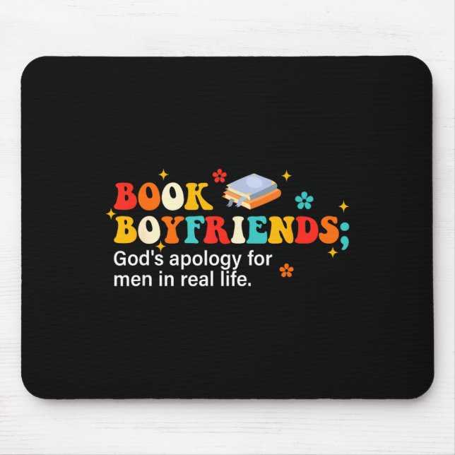 Book Boyfriends Definition Design  Mousepad (Vorne)