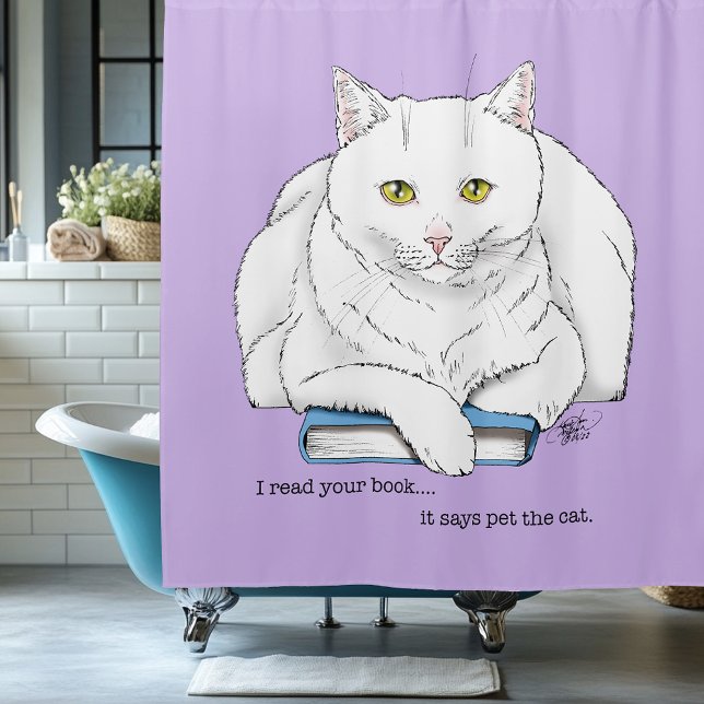 Book Cat Duschvorhang (Von Creator hochgeladen)