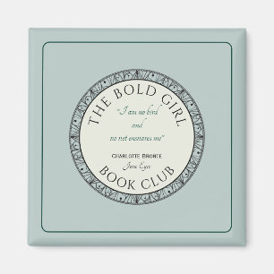 Book Club Blue Customized Magnet